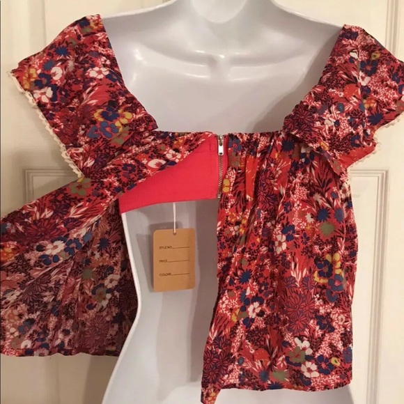 🆕 COTTON CANDY La Off Should Crop Top Bustier - Picture 7 of 7